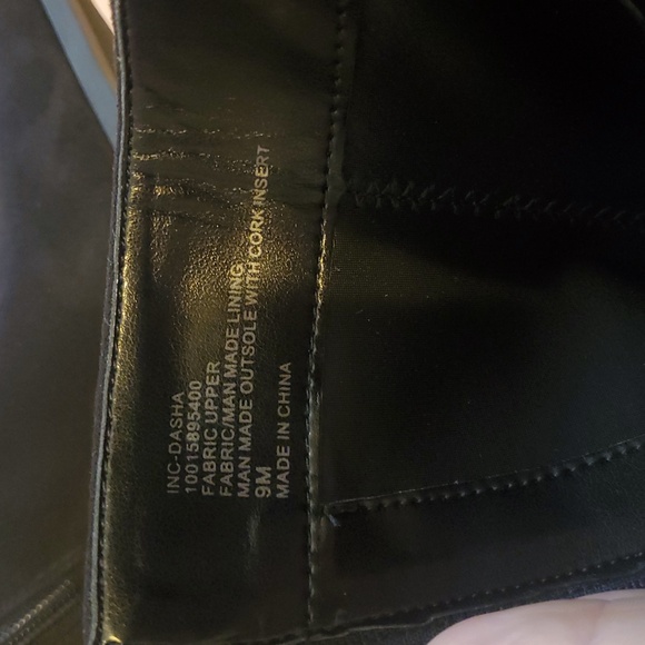 Suede INC International Concepts Women's Black Heeled Boots - Picture 8 of 10